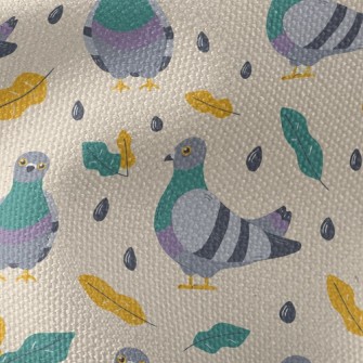 Walking Pigeons With Fallen Le Waterproof Canvas