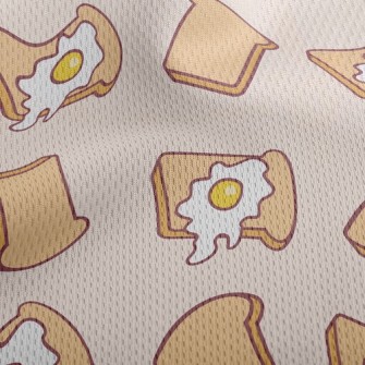 Toast With Poached Eggs Athletic Mesh Flat Back