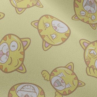 Exaggerated Funny Striped Cat Chiffon