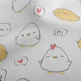 Love Sleepy Bicolor Chick Athletic Mesh Flat Back