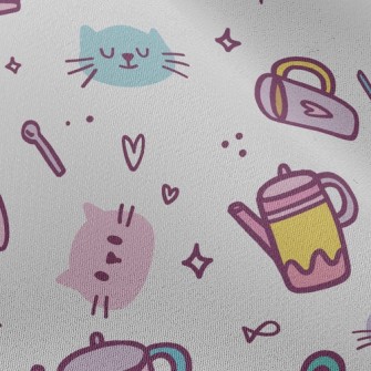 Kitten Family Afternoon Tea Chiffon