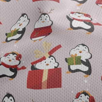 Exciting Gift Penguin Athletic Mesh Flat Back