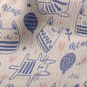 Simple Line Cute Cat Terry