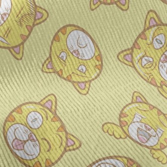 Exaggerated Funny Striped Cat Standard Corduroy
