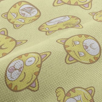 Exaggerated Funny Striped Cat Performance Linen