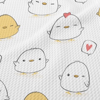 Love Sleepy Bicolor Chick Birdseye Piqué