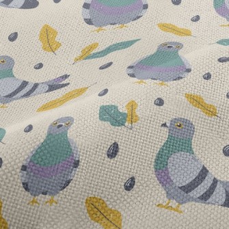 Walking Pigeons With Fallen Le Performance Linen
