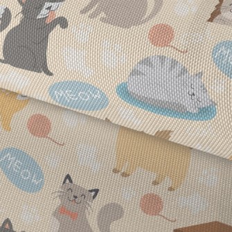 Various Breeds Of Cats Waterproof Oxford