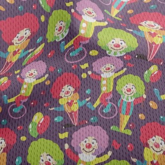 Funny Clown Athletic Mesh Flat Back