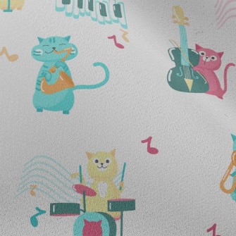 Cat Playing Musical Instrument Chiffon