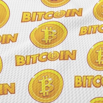 Virtual Bitcoin Birdseye Piqué