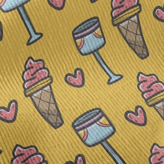 Cartoon Ice Cream Soda Standard Corduroy