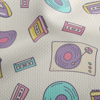 Cassette Vinyl Record Athletic Mesh Flat Back