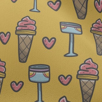 Cartoon Ice Cream Soda Chiffon