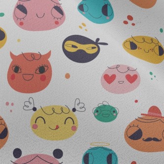 Big Face With Cute Expression Chiffon