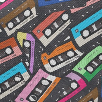 Retro Colorful Cassette Twill