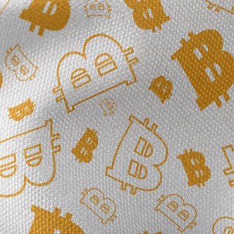 Funny Bitcoin Symbols Waterproof Canvas