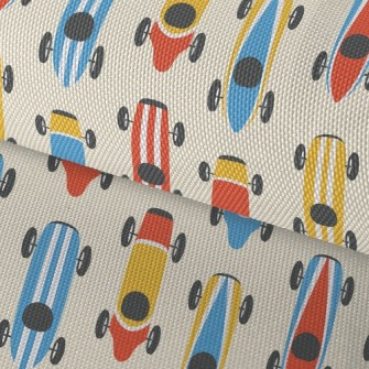 Striped Colorful Racing Car Waterproof Oxford