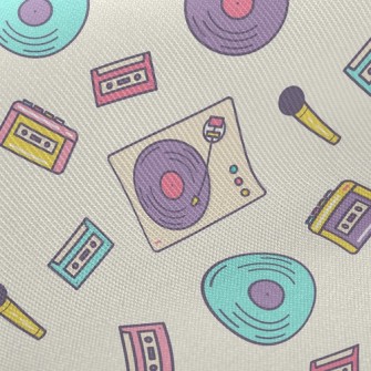 Cassette Vinyl Record Twill