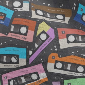 Retro Colorful Cassette Chiffon