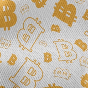 Funny Bitcoin Symbols Standard Corduroy