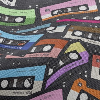 Retro Colorful Cassette Performance Linen
