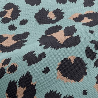 Fashion Fluorescent Leopard Pr Performance Linen