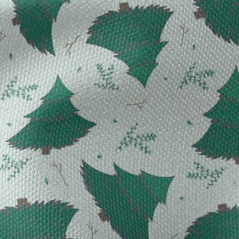 European Fir Trees Waterproof Canvas