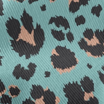 Fashion Fluorescent Leopard Pr Standard Corduroy