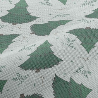 European Fir Trees Performance Linen