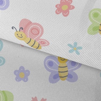 Cute Bee And Butterfly Waterproof Oxford
