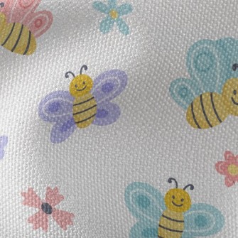Cute Bee And Butterfly Waterproof Canvas