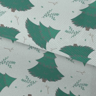 European Fir Trees Waterproof Oxford