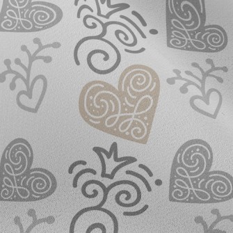 Mysterious Line Heart Chiffon