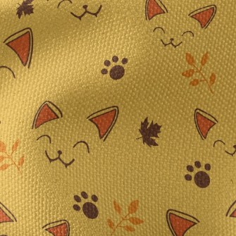 Squinting Cat Face Waterproof Canvas