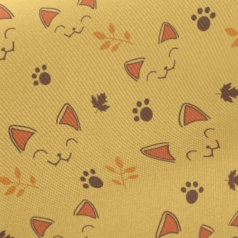 Squinting Cat Face Twill