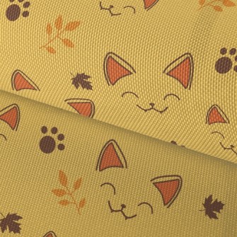 Squinting Cat Face Waterproof Oxford