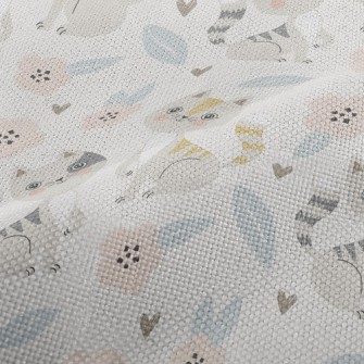 Gentle Cat And Little Flower Performance Linen