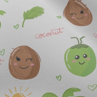 Playful Swinging Coconut Tree Chiffon