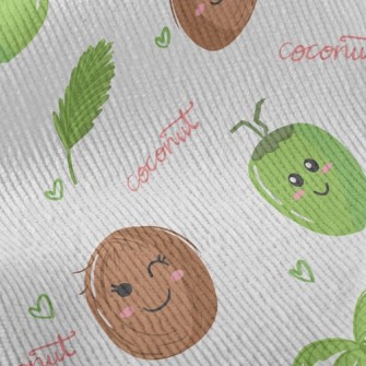 Playful Swinging Coconut Tree Standard Corduroy