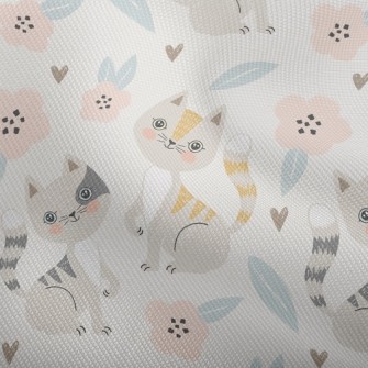 Gentle Cat And Little Flower Dobby