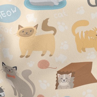 Various Breeds Of Cats Stretch Ponte