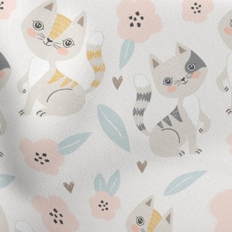 Gentle Cat And Little Flower Stretch Ponte