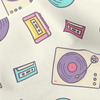 Cassette Vinyl Record Micro Fleece