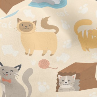 Various Breeds Of Cats Micro Fleece