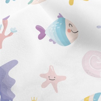 Colorful Fish Underwater Kingd Micro Fleece