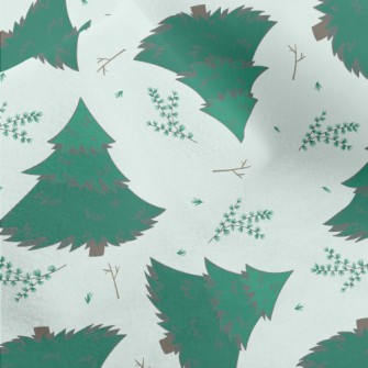 European Fir Trees Micro Fleece