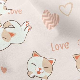 Playing Coquettishly With Cats Micro Fleece