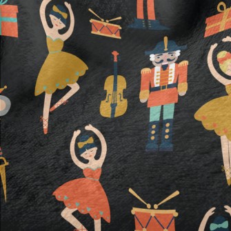 Nutcracker Ballet Girl Minky