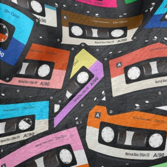 Retro Colorful Cassette Minky
